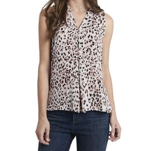 Soft ash color inverted pleat top